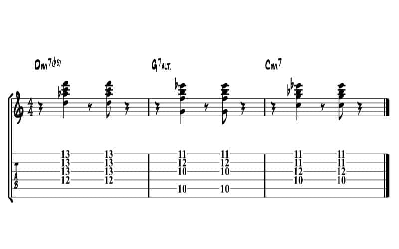 II V I minor chord progression