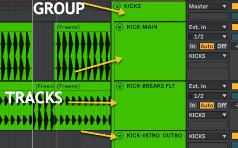 groups and tracks ableton - Ableton Live Templates