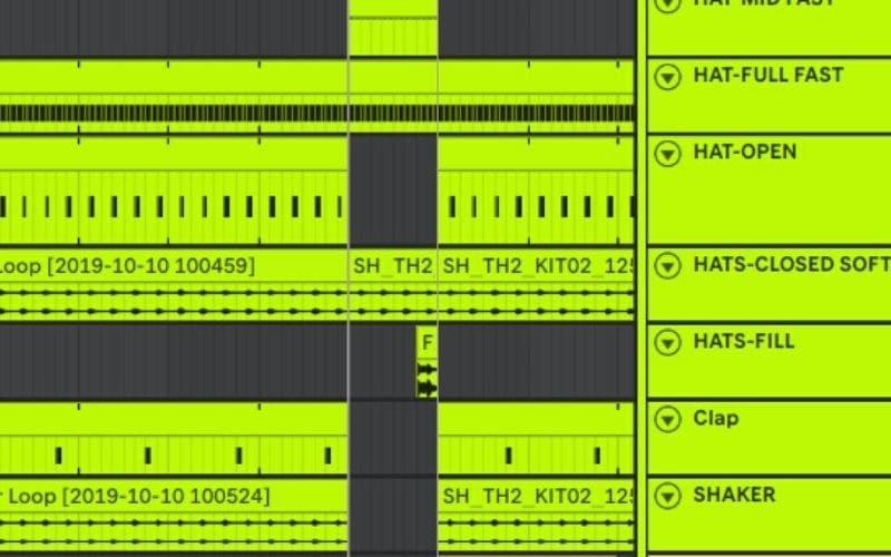 pre-defined tracks - Ableton Live Templates