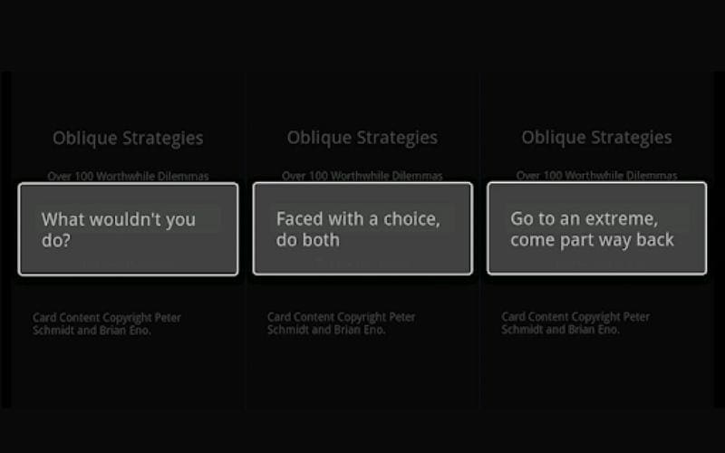 Oblique Strategies app