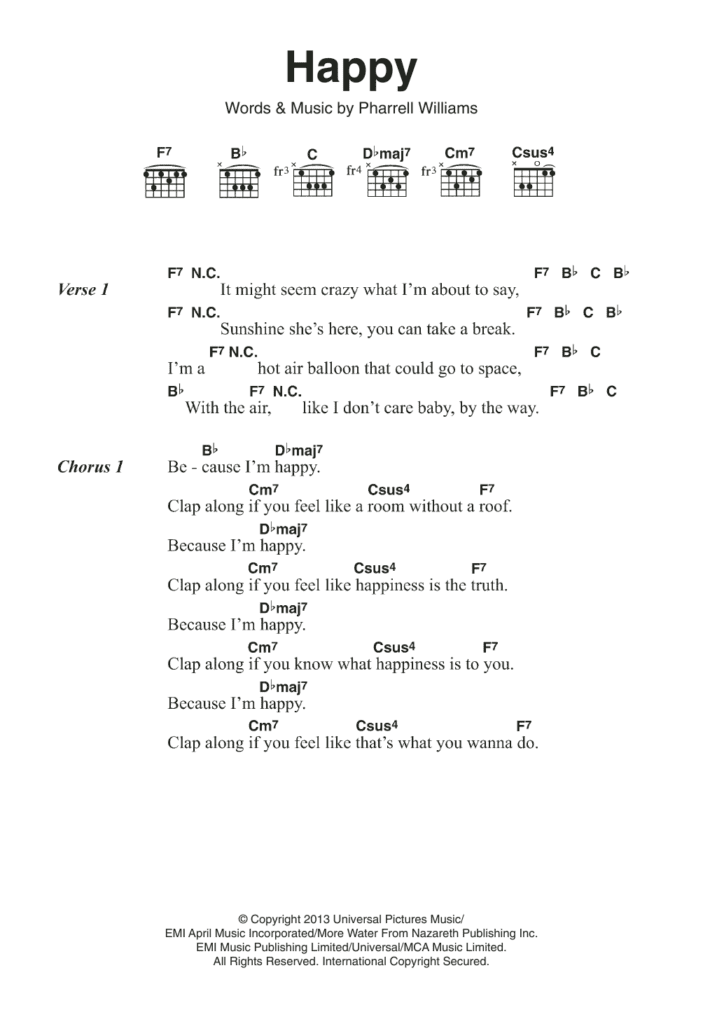 Chords For Happy